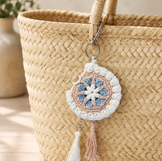 Mini-Mandala Bag – Schlüsselanhänger, Taschenbaumler, Geldtäschchen