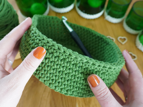 How to Crochet a Round Basket | Perfect Organizer & Easter Basket (Tutorial