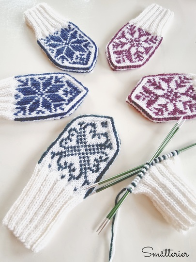 Strickanleitung: Baby Selbu Mittens