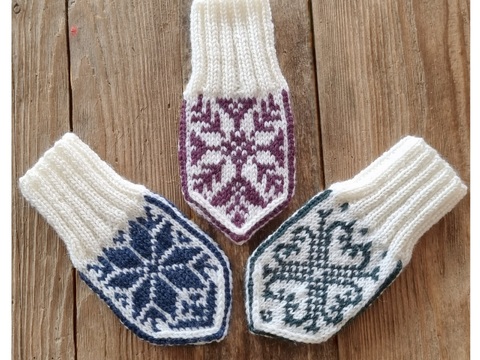 Strickanleitung: Baby Selbu Mittens