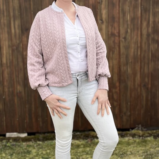 lovely lady cardigan 34-56 Jacke Bolero Long-Cardigan Schnittmuster Kapuze