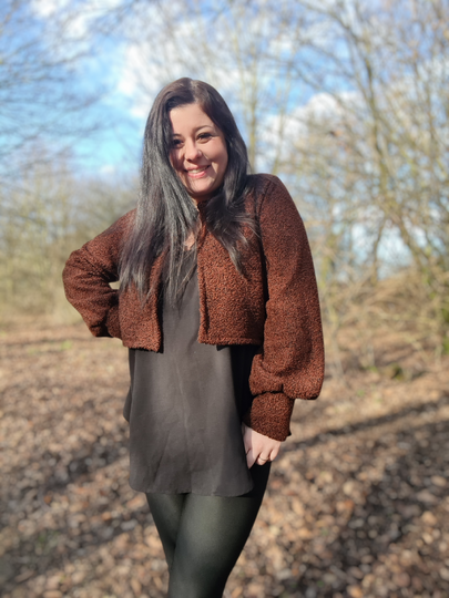 Beamer + A0 + A4 lovely lady cardigan 34-56 Jacke Bolero Schnittmuster