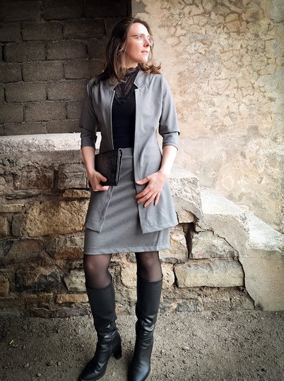 Beamer + A0 + A4 lovely lady cardigan 34-56 Jacke Bolero Schnittmuster