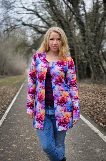 Beamer + A0 + A4 lovely lady cardigan 34-56 Jacke Bolero Schnittmuster