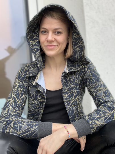 Beamer + A0 + A4 lovely lady cardigan 34-56 Jacke Bolero Schnittmuster