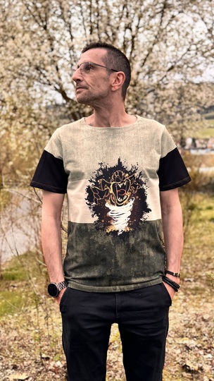 BEAMER + A0 + A4 lovely men split shirt XS - 6XL Schnittmuster Herren Mann