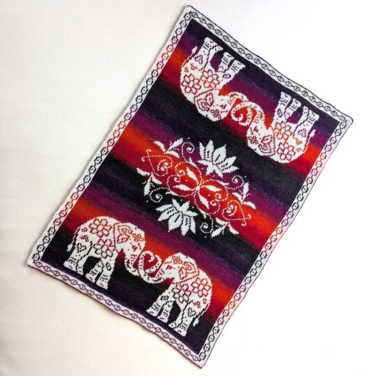 Baby blanket "Elephant Love" - Double knitting pattern