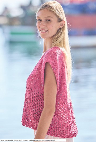 Shirt mit Netzmuster