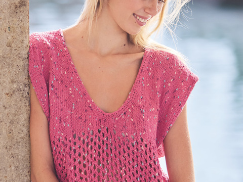 Shirt mit Netzmuster