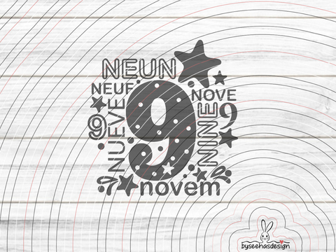 Neun Plotterdatei SVG DXF