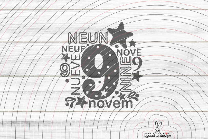Neun Plotterdatei SVG DXF