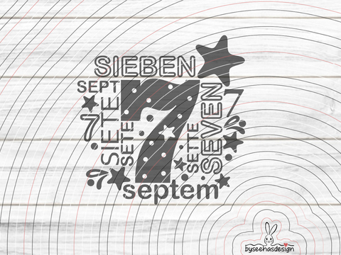 Sieben Plotterdatei SVG DXF