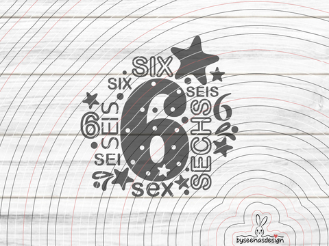 Sechs Plotterdatei SVG DXF