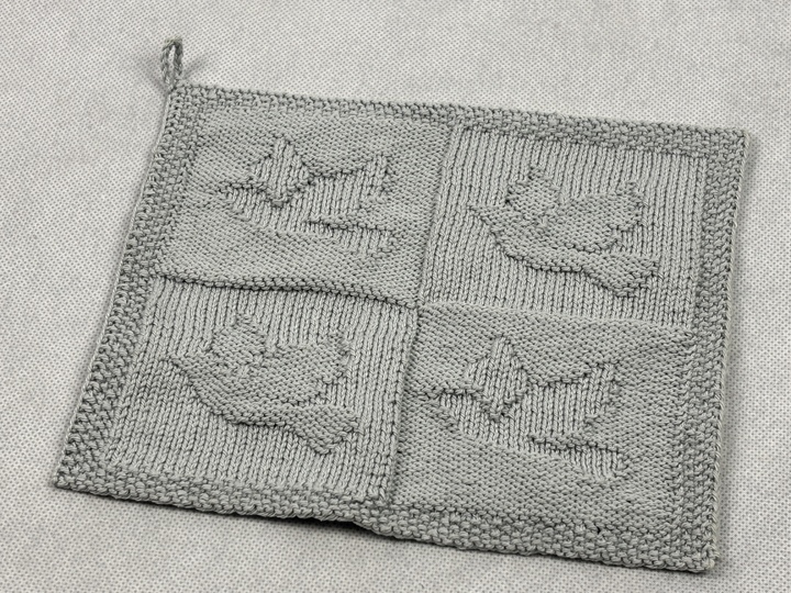 Waschlappen Taube - Frieden – Eine Strickanleitung