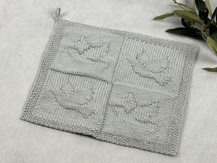 Waschlappen Taube - Frieden – Eine Strickanleitung