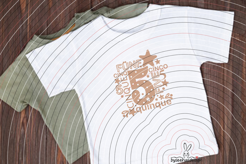 Fünf Plotterdatei SVG DXF