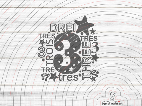Drei Plotterdatei SVG DXF