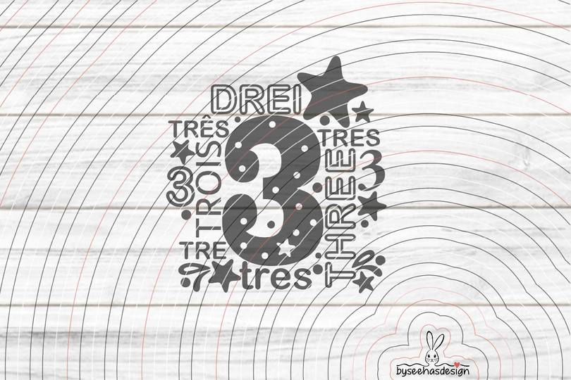 Drei Plotterdatei SVG DXF