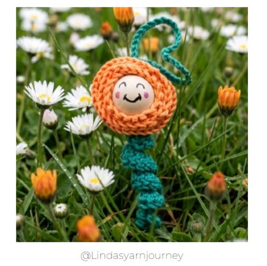 Crochet Pattern: Bud as a Worry Worm