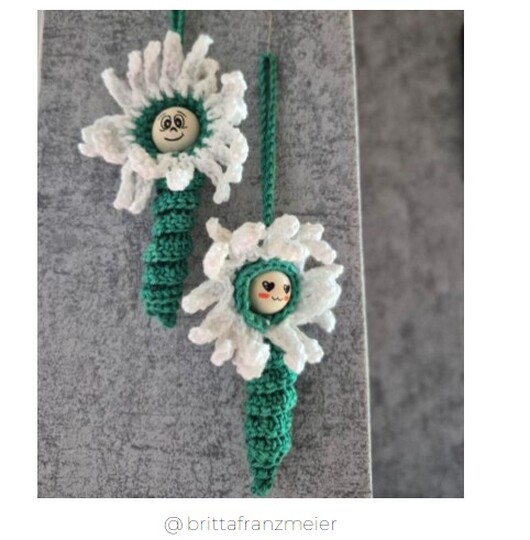 Crochet Pattern Daisy Worry Worm
