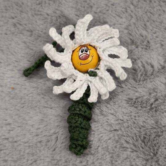 Häkelanleitung: Gänseblümchen Sorgenwürmchen