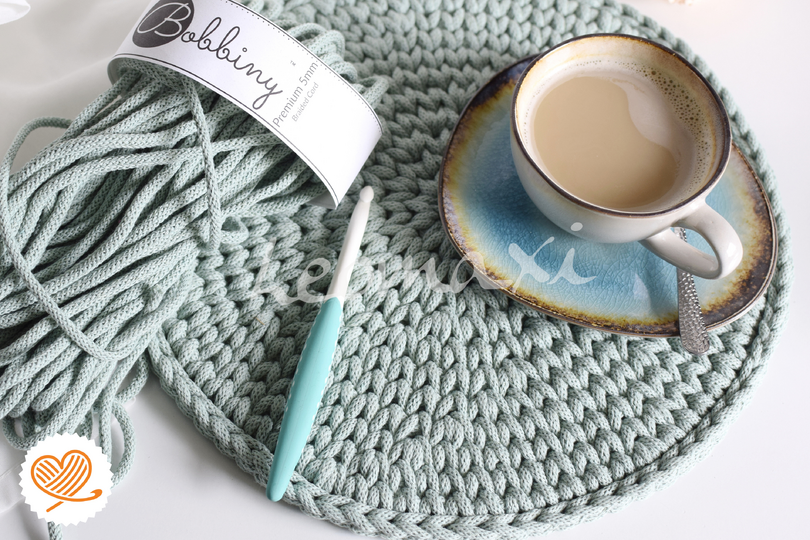 + NOVA + Häkelanleitung für modernes Platzset im Hygge Look für Anfänger