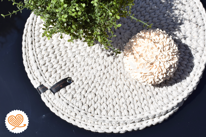 + NOVA + Häkelanleitung für modernes Platzset im Hygge Look für Anfänger