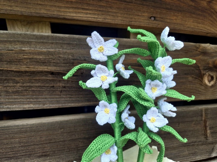 Dendobrium - Trauben Orchidee - Häkelanleitung