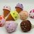 Crochet ice cream - amigurumi keychain