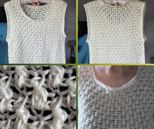 Summer Top in Tunisian Crochet – Advanced Beginners & Intermediate