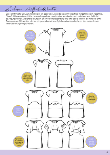 E-Book Schnittmuster City.Summer.Dress Gr. 74 bis 164