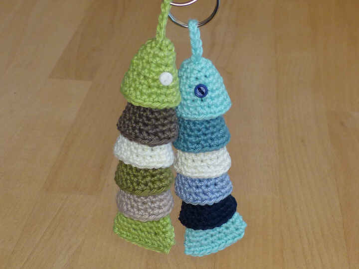 Häkelanleitung Schlüsselanhänger "Fisch" Taschenbaumler, maritim