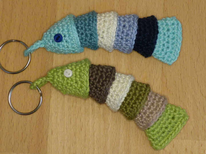 Häkelanleitung Schlüsselanhänger "Fisch" Taschenbaumler, maritim