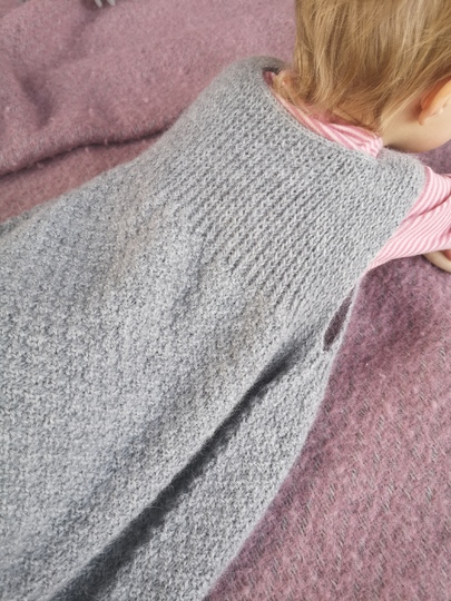 Baby Schlafsack stricken | Anleitung Schlafsack für Kleinkinder ohne Naht