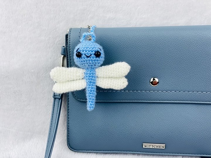 Häkelanleitung Libelle, Süßer Amigurumi Schlüsselanhänger