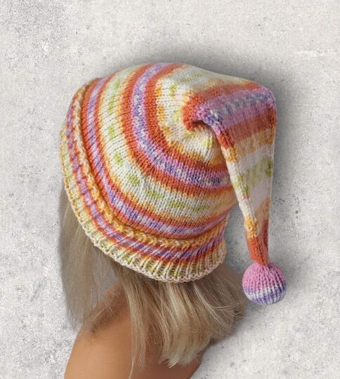 Strickanleitung Wichtelmütze unisex in 3 Größen, ca. 2 Mon. - 4 Jahre #379
