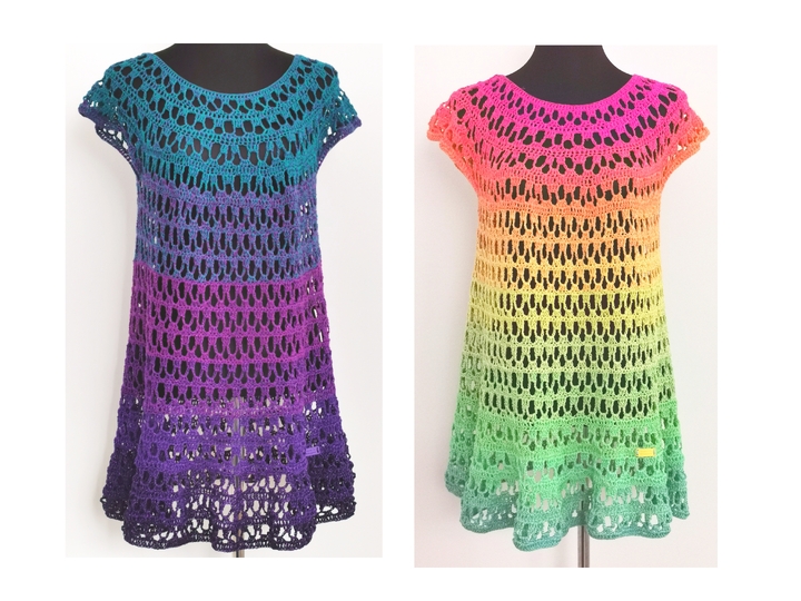 Tunika/Shirt/Kleid Summer Glow, Häkelanleitung