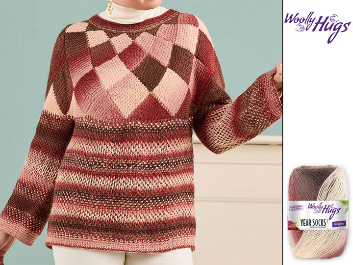 PULLOVER GITTE … TUNESISCH GEHÄKELT