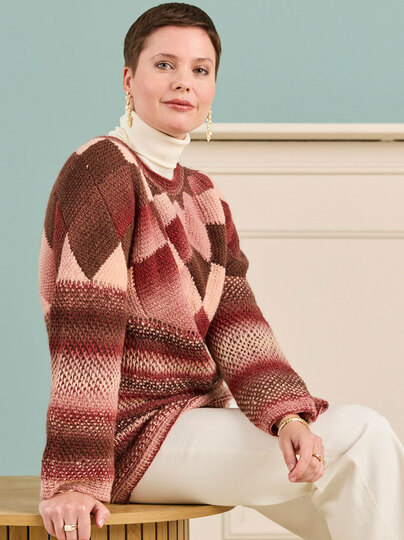 PULLOVER GITTE … TUNESISCH GEHÄKELT
