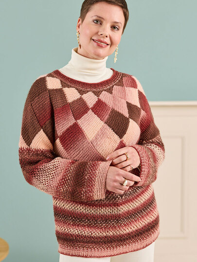 PULLOVER GITTE … TUNESISCH GEHÄKELT