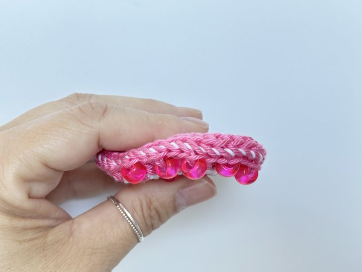 Spiralherz Fidget Spielzeug, Herz m. Perlen, Klick Klack Sensorik Spielzeug