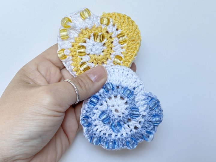 Spiralherz Fidget Spielzeug, Herz m. Perlen, Klick Klack Sensorik Spielzeug
