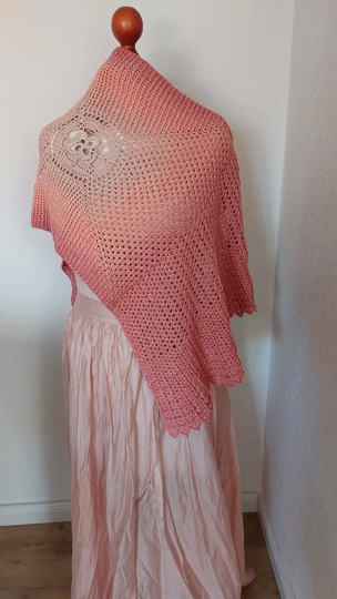 Häkelanleitung, elegante Stola "Magic Wings"