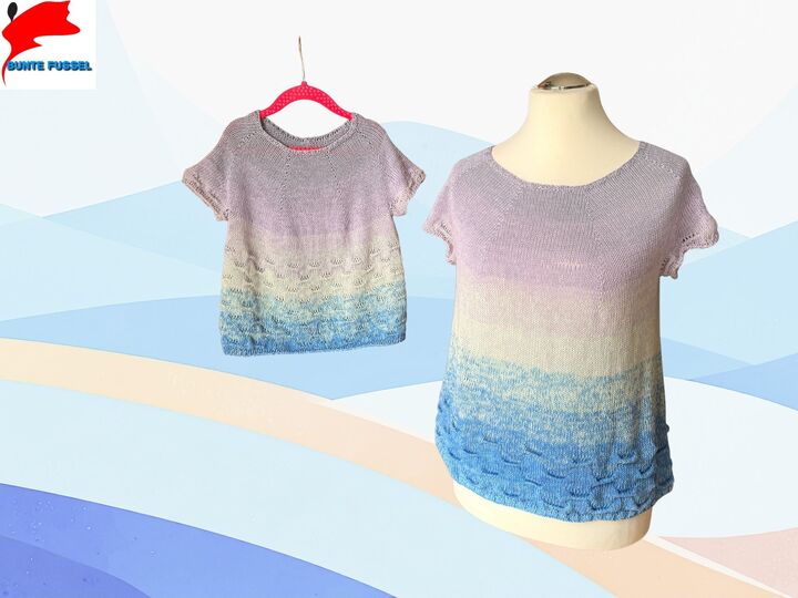 Strickanleitungs-Set „Tetney“ – Tunika für Groß & Klein