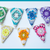 Wimpelkette Granny Square, Wimpelgirlande mit Perlen, Deko Partygirlande