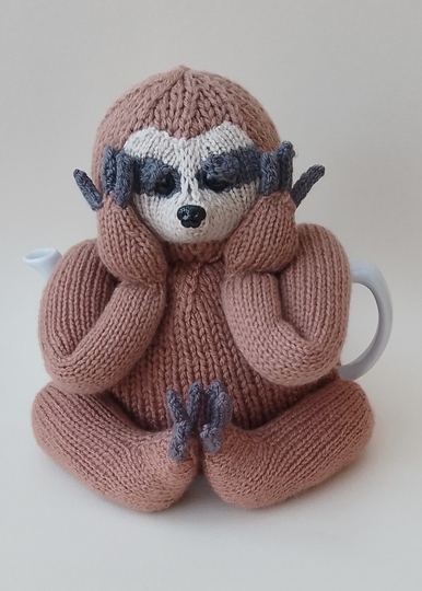 TeaCosyFolk's Three‑Toed Sloth Tea Cosy Knitting Pattern