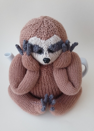 TeaCosyFolk's Three‑Toed Sloth Tea Cosy Knitting Pattern