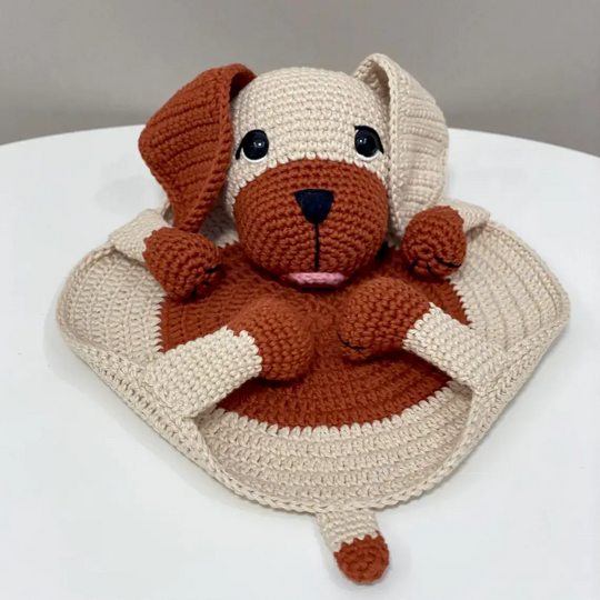 Crochet Pattern Dog Dachshund Placemat for Baby Table Decor