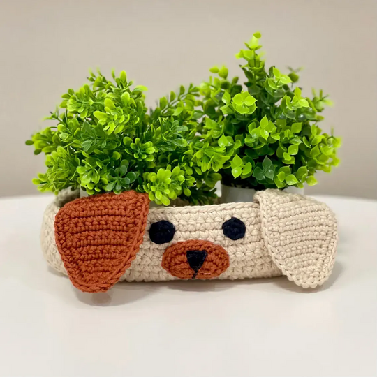 Crochet Pattern Dog Dachshund Placemat for Baby Table Decor