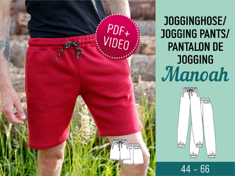 Manoah Jogging Pants - PDF Sewing Pattern & Instructions with Video